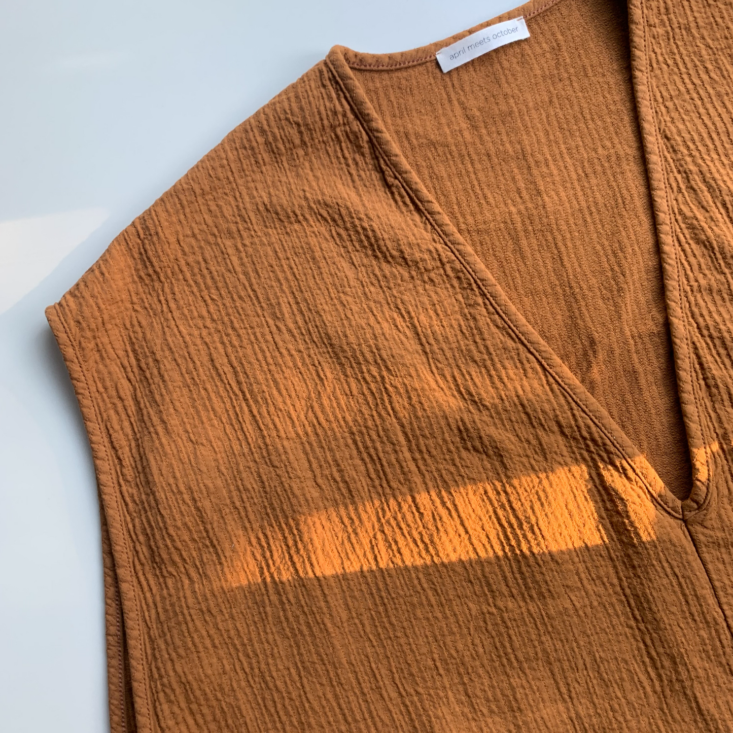 December Easy Peasy Vest Caramel