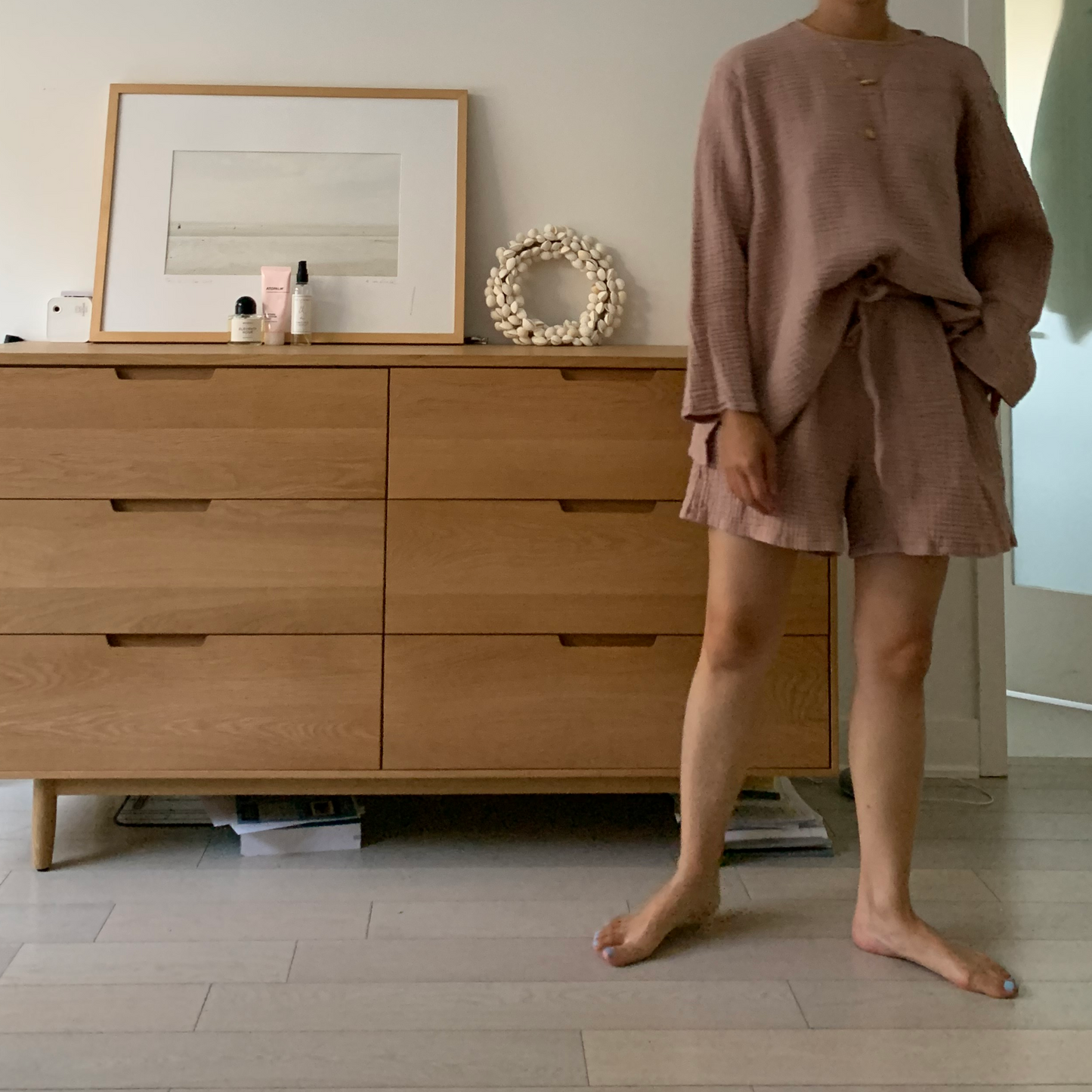 August Shorts Dusty Lilac