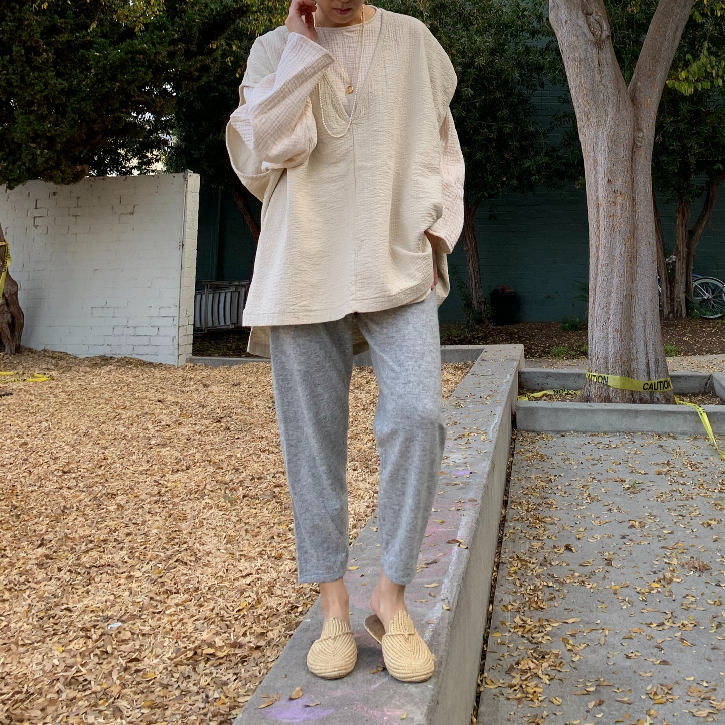 December Easy Peasy Vest Oat