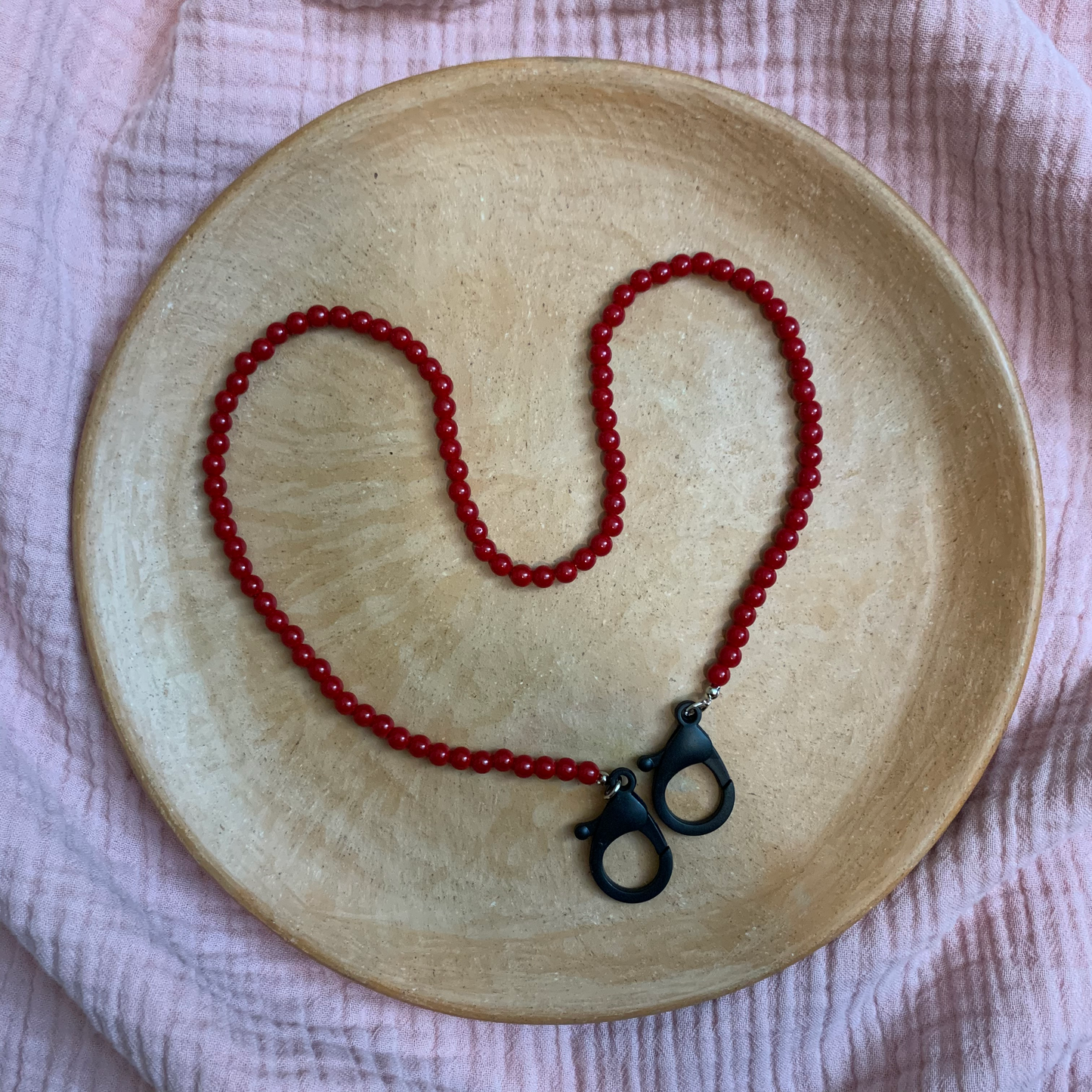 Vintage Necklace Mask Strap 2