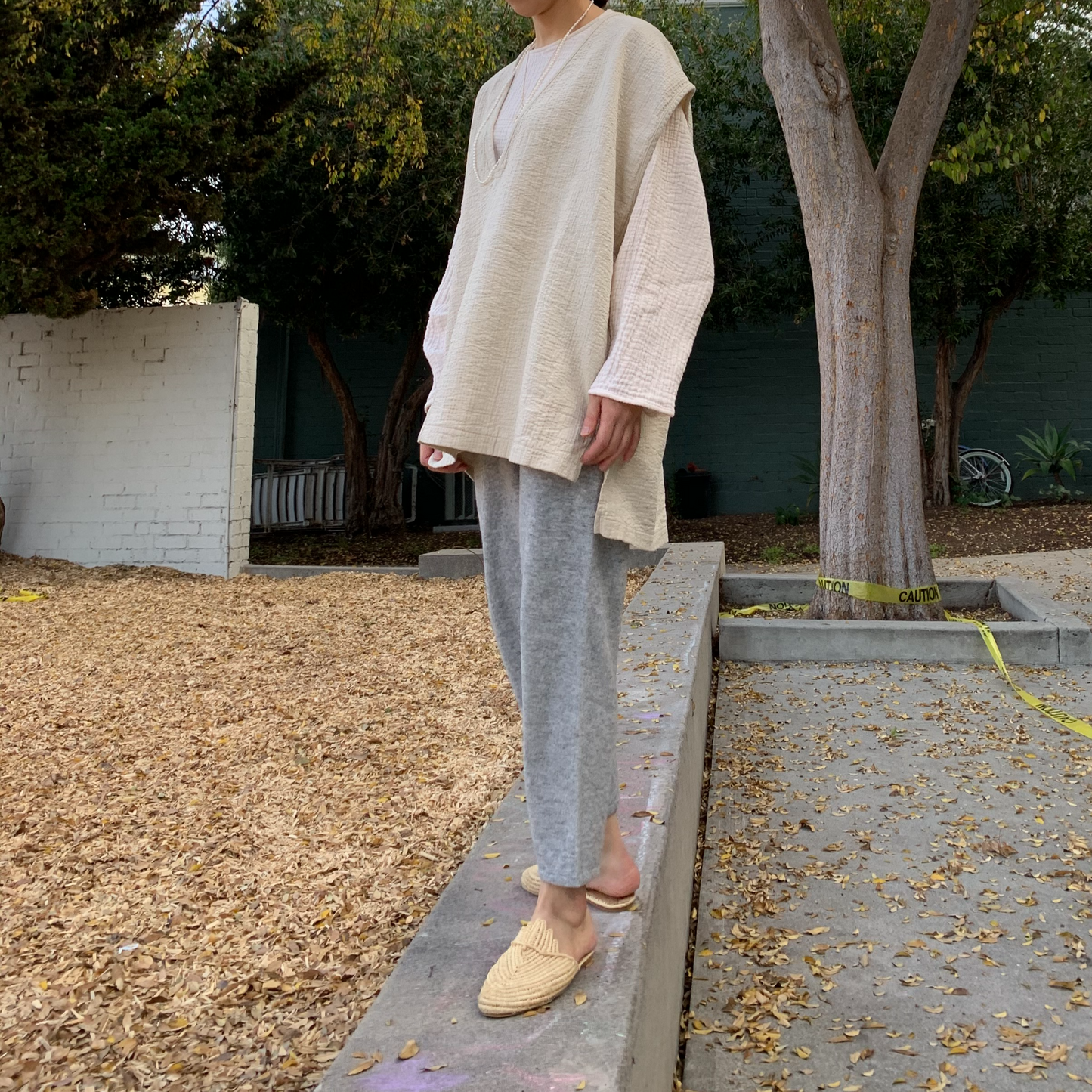 December Easy Peasy Vest Oat