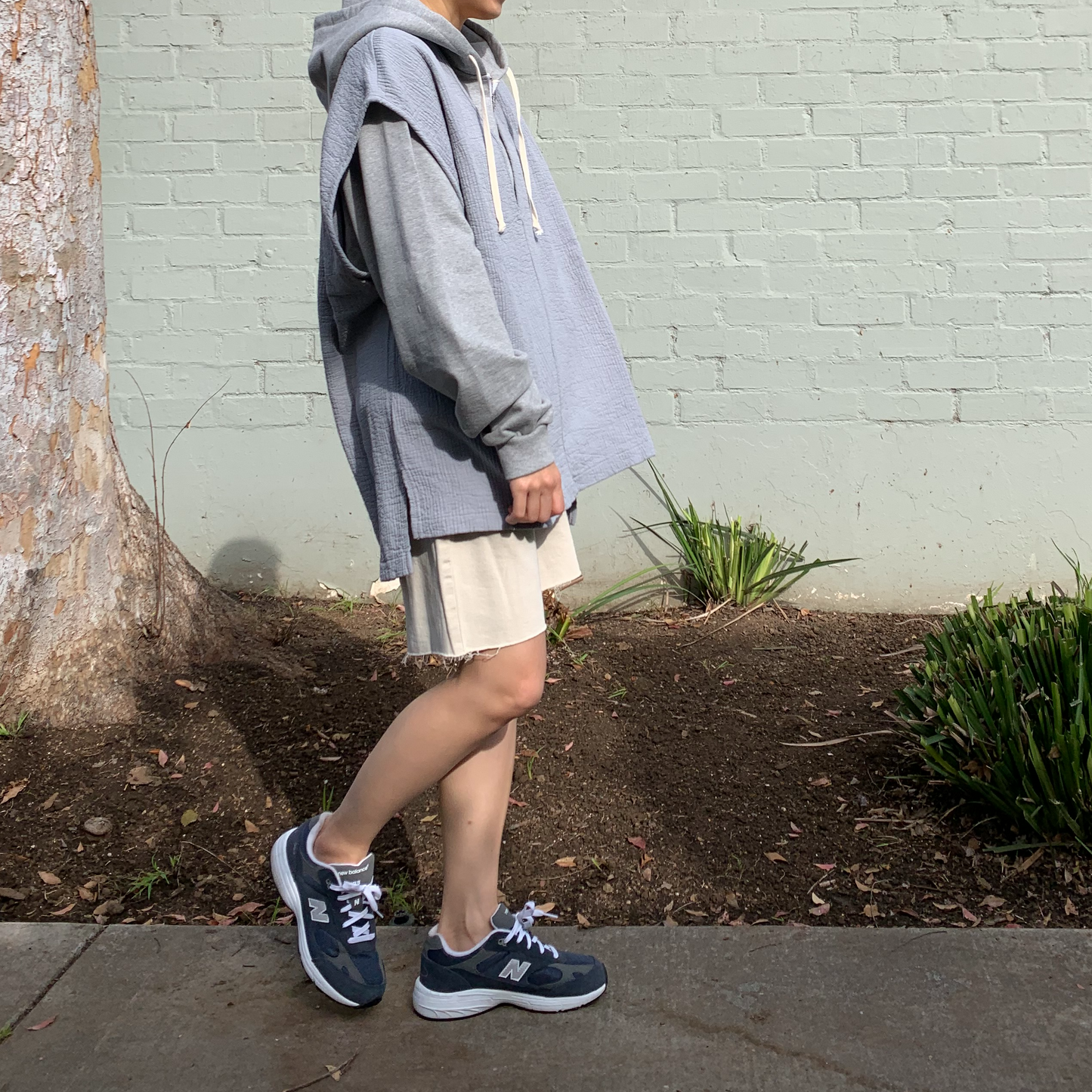 December Easy Peasy Vest Blue Gray