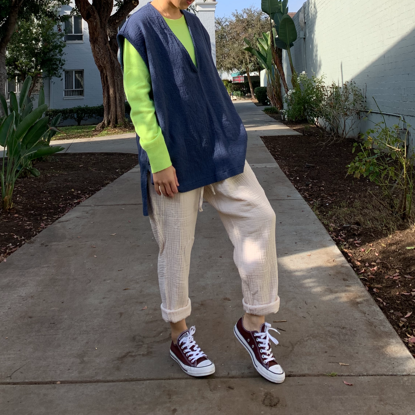 December Easy Peasy Vest Navy