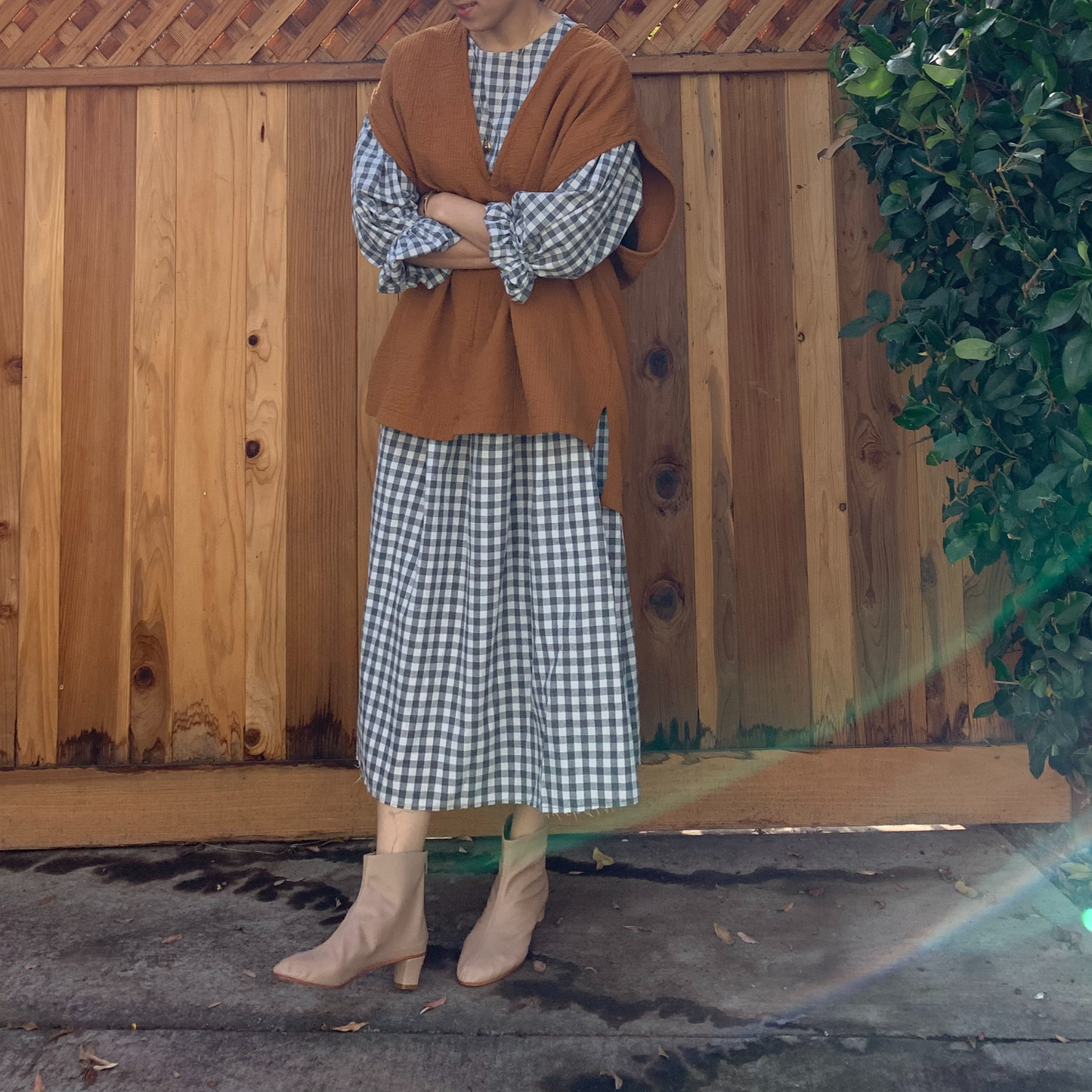 December Easy Peasy Vest Caramel