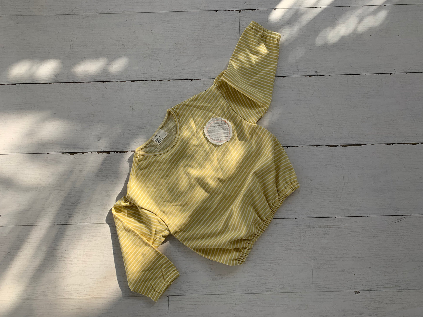 Candy Stripe Sweat_Lemon