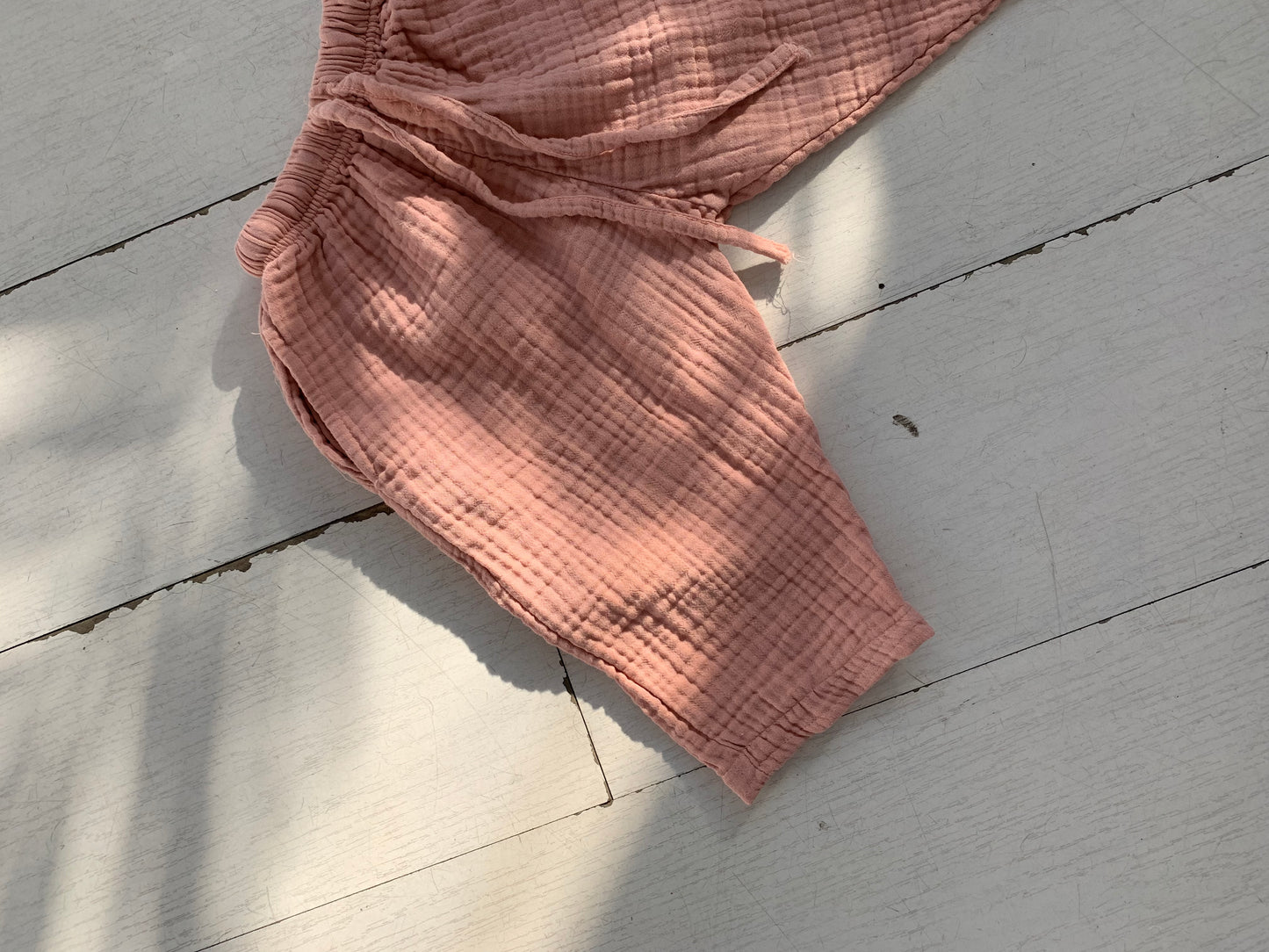 Triple Gauze Pants Pink