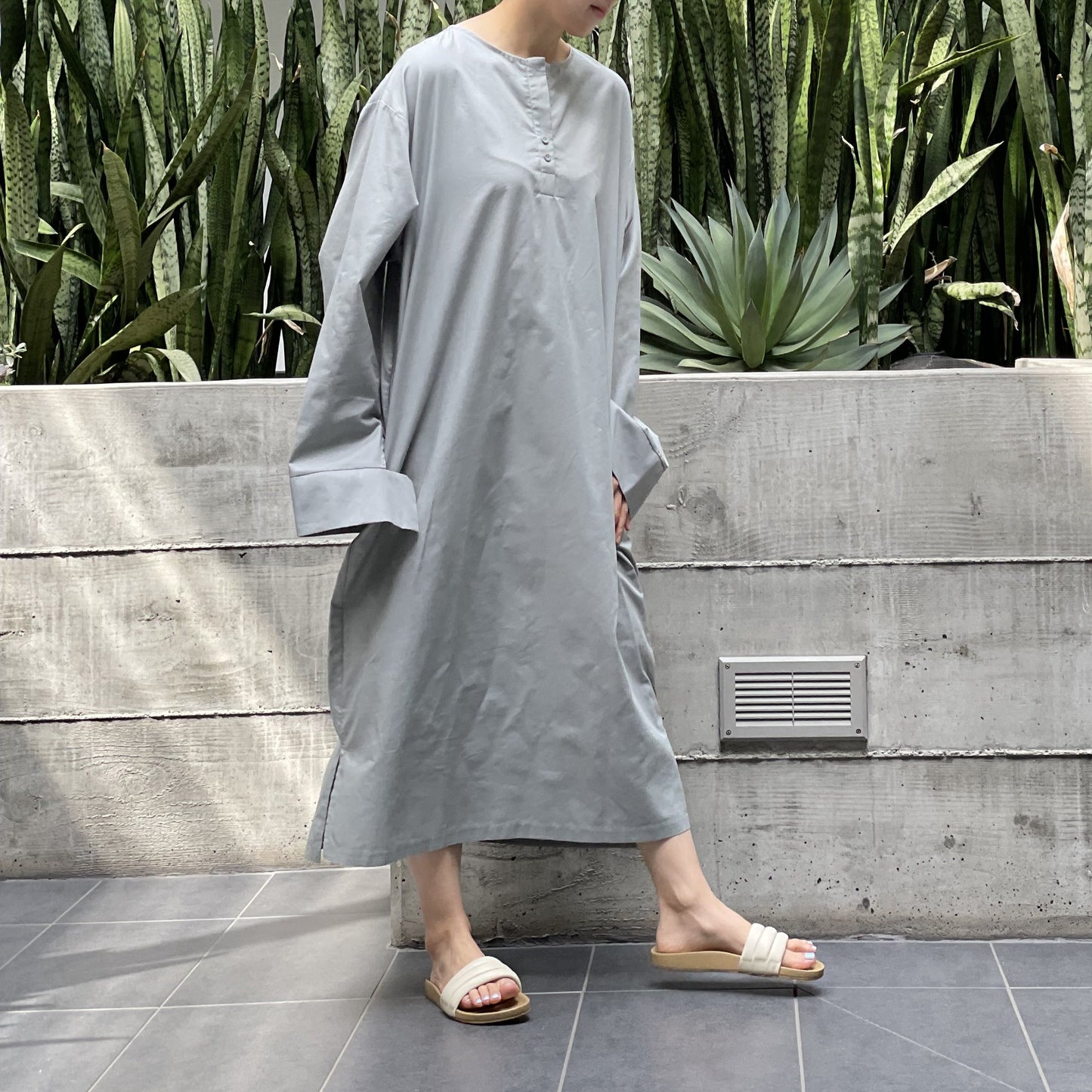 California Dress Warm Olive (Cotton Oxford Version)