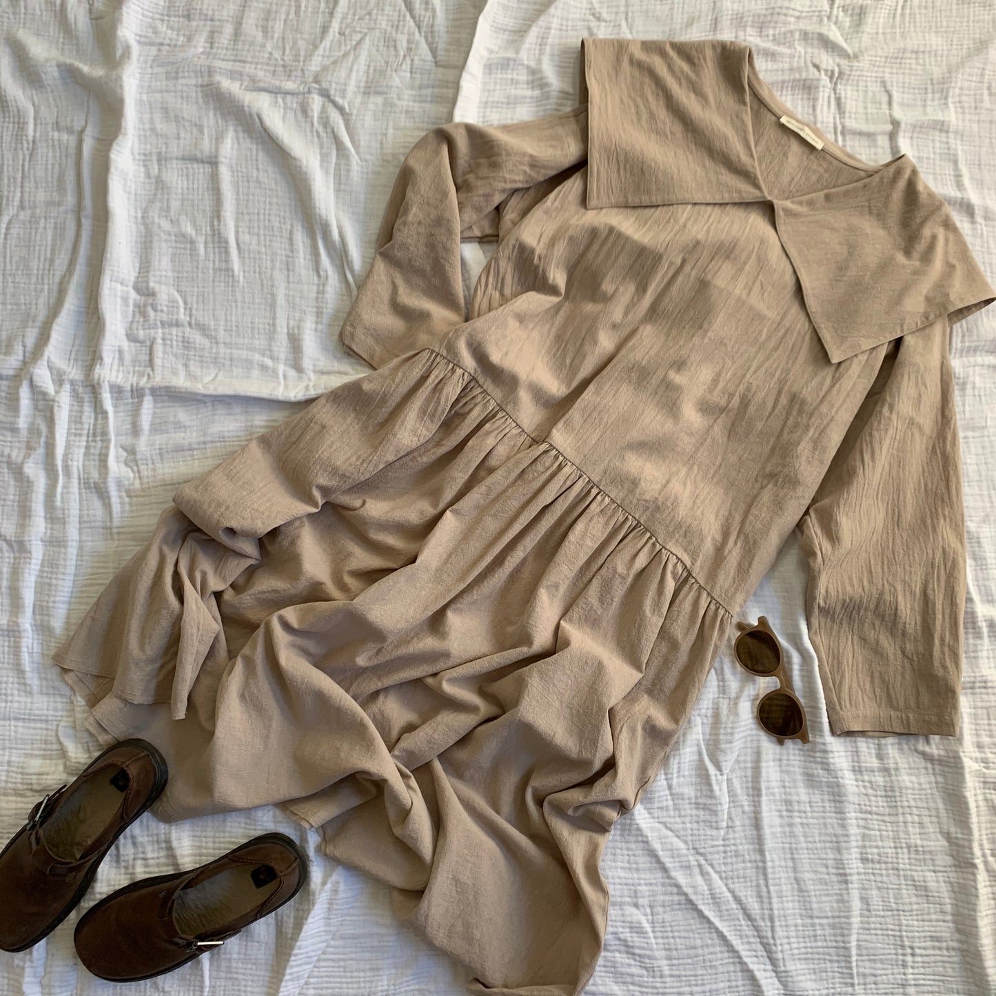 January Dress Oatmeal