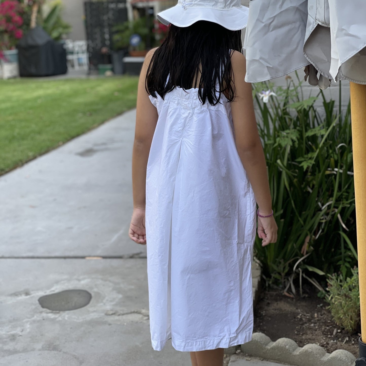 Shoulder Strap Dress White