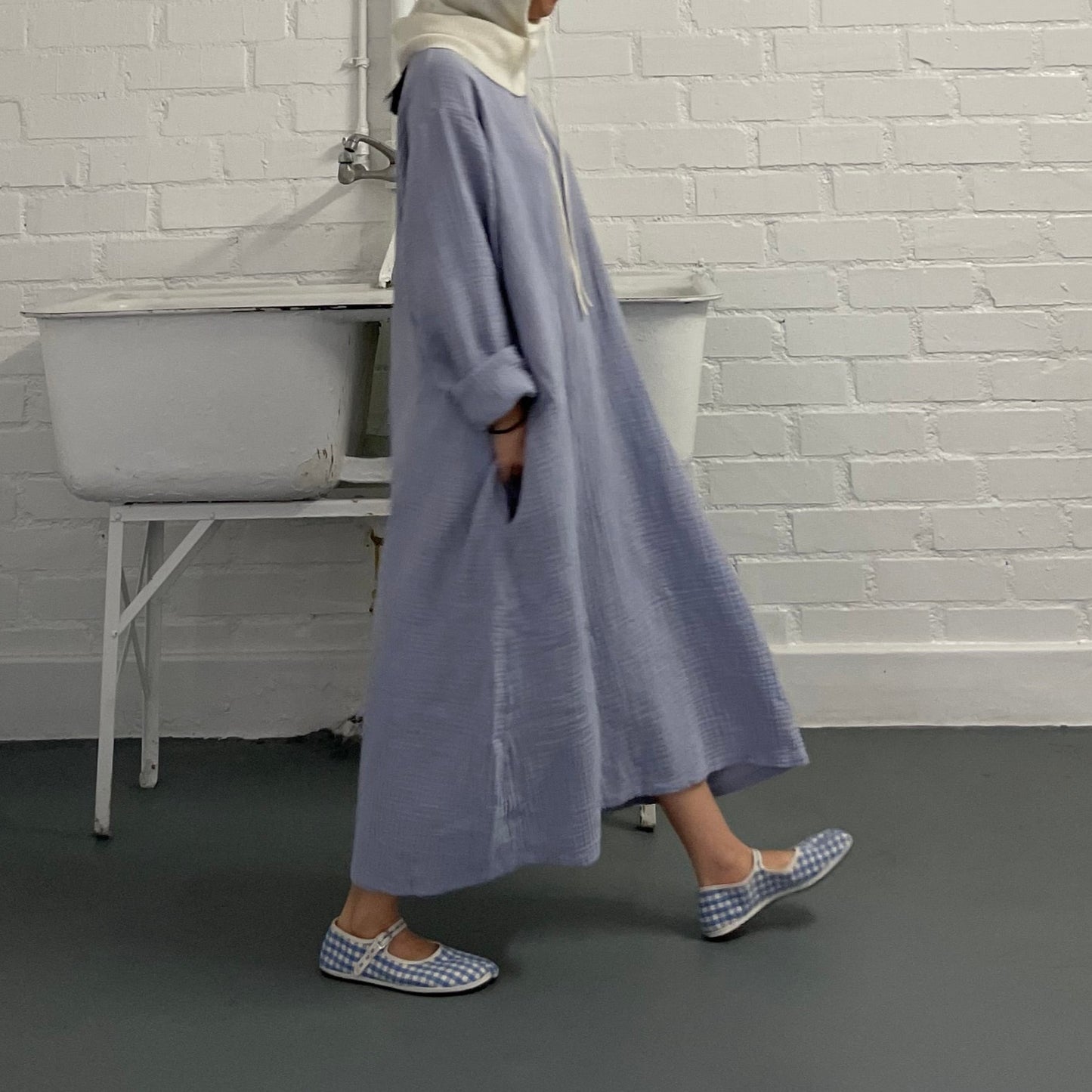 October Dress Pale Blue