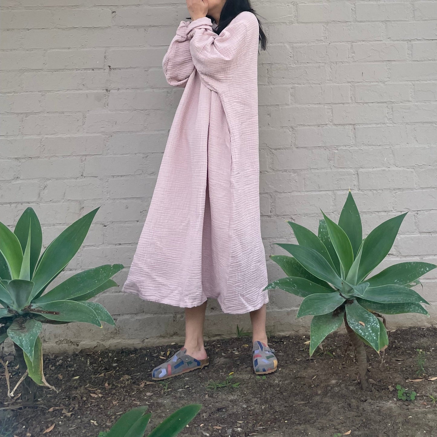 October Dress Powder Pink