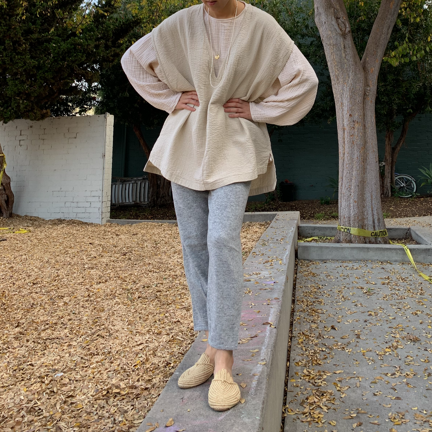 December Easy Peasy Vest Oat