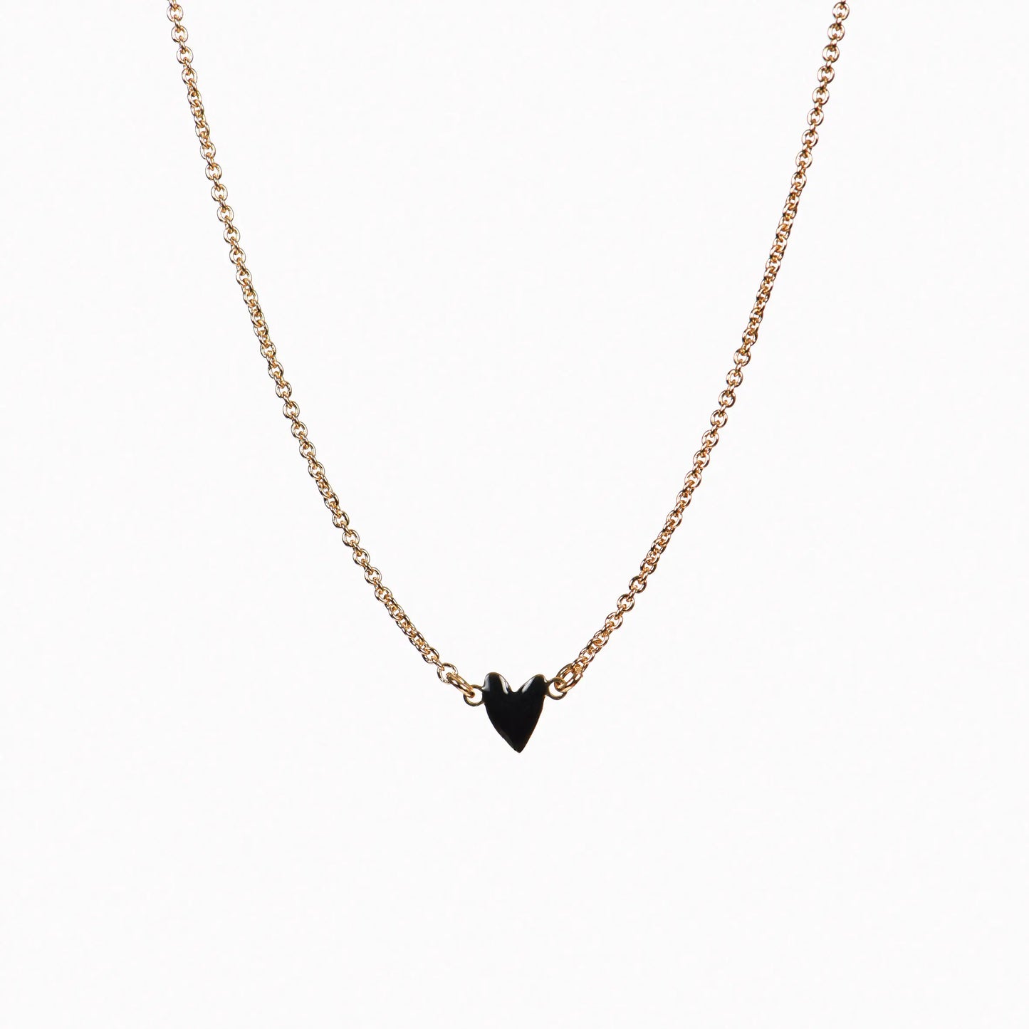 Grant Heart Necklace Black