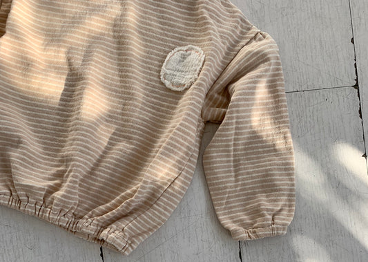 Candy Stripe Sweat_Peach