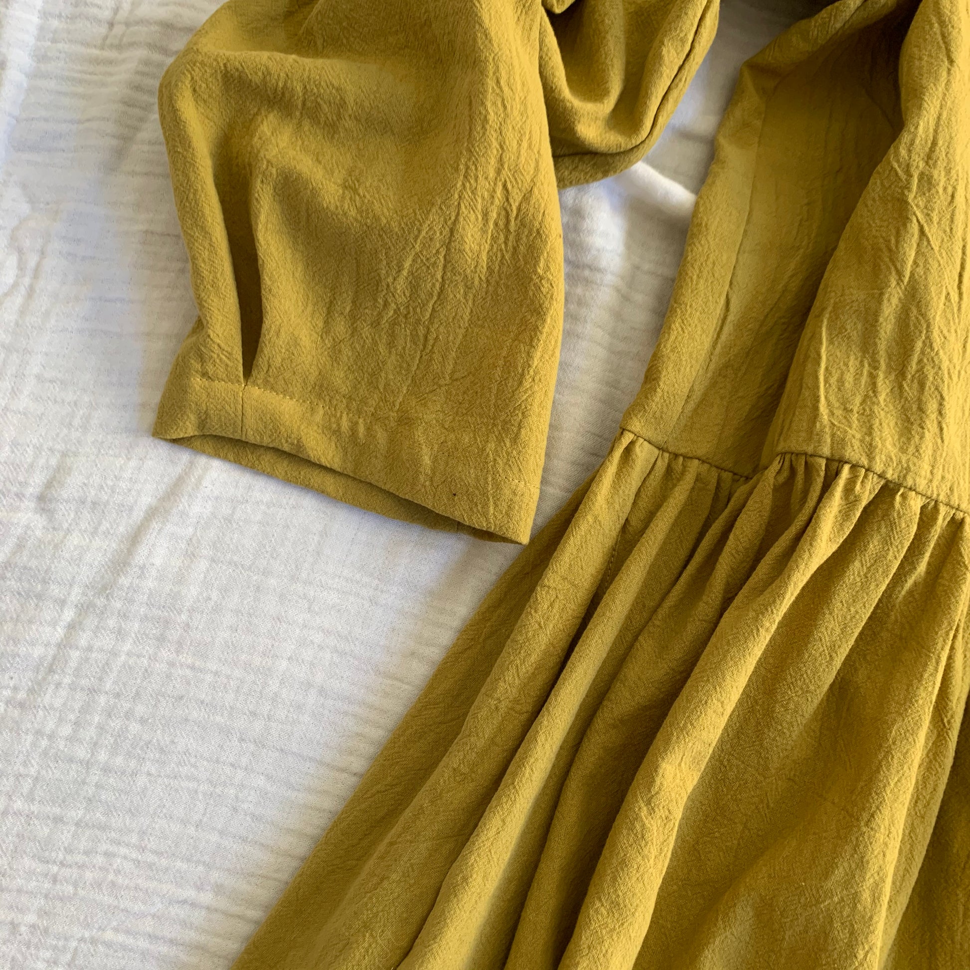 Linen Dress Irma - Yellow/Mustard