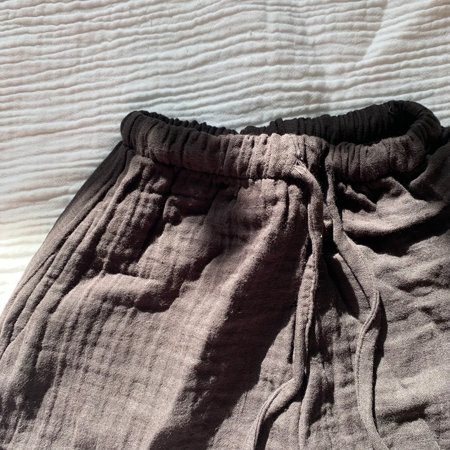 Triple Gauze Pants Charcoal