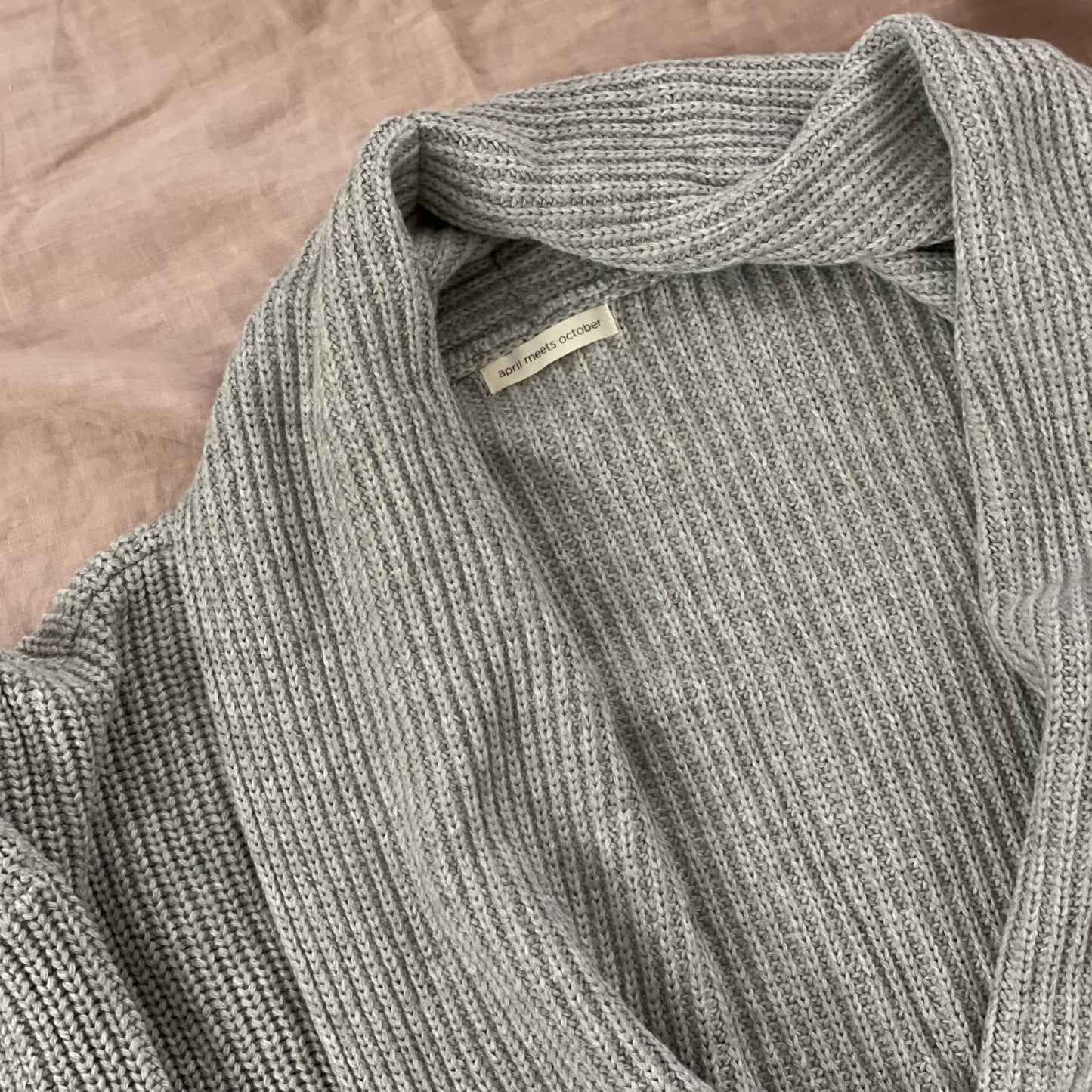 Big Cardigan Gray Melange