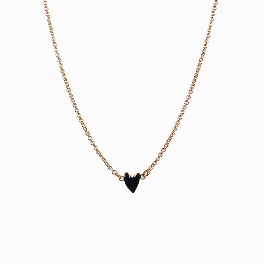 Grant Heart Necklace Black